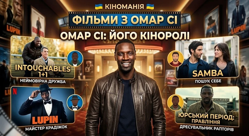 Найкращі фільми з Омаром Сі різних жанрів
