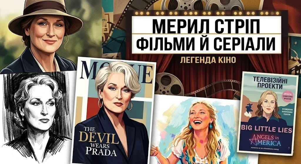 Фільми й серіали Меріл Стріп: повна добірка