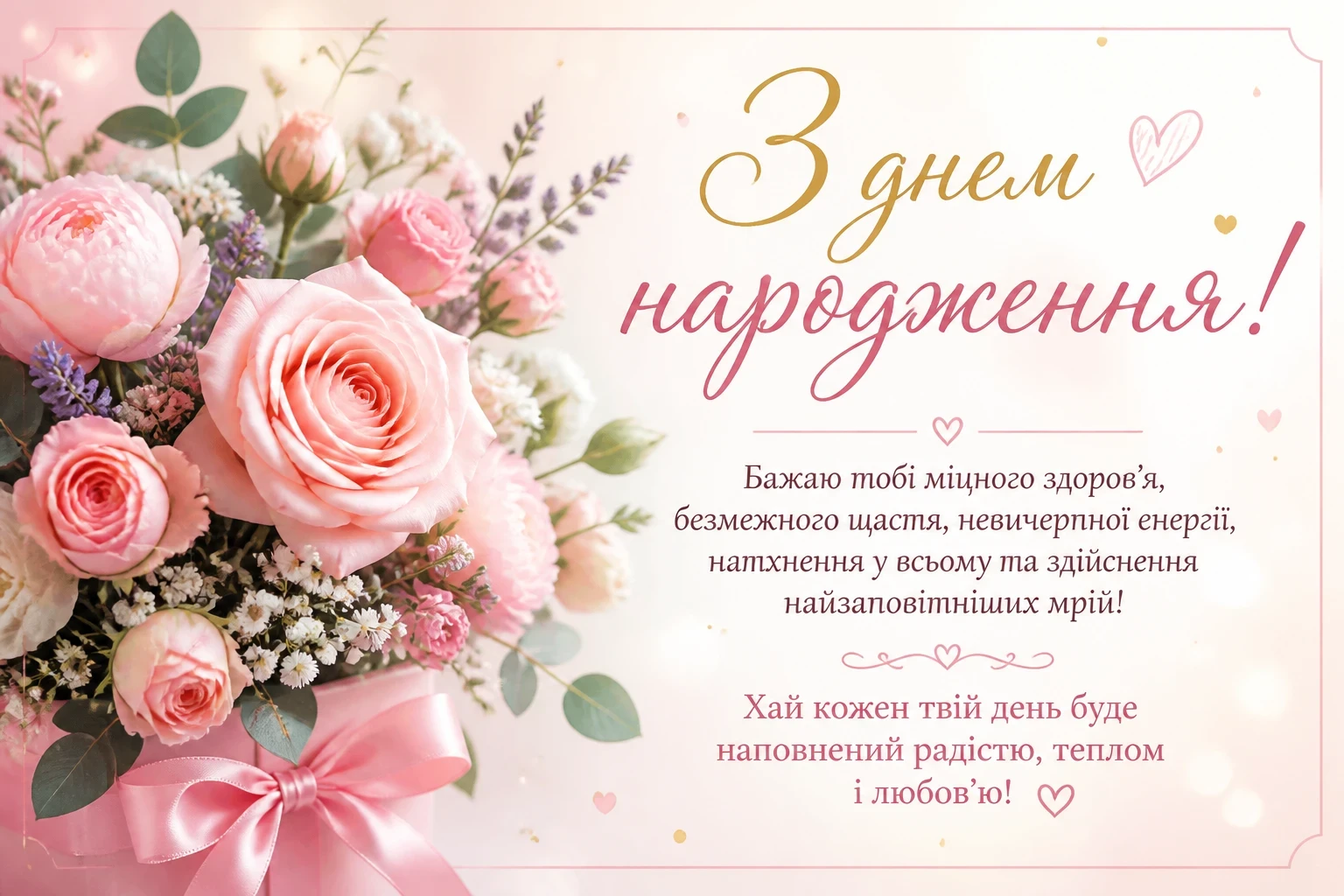 Открытка з днем народження