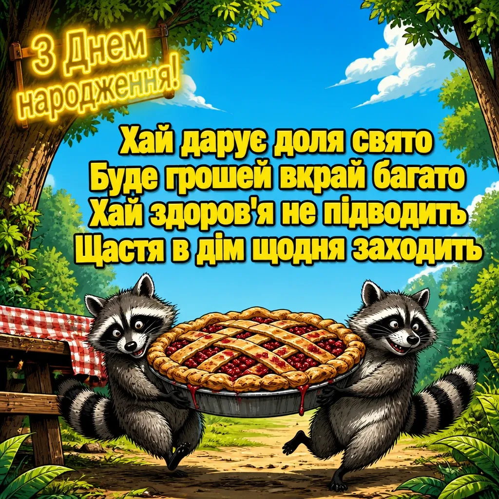 открытка з днем народження