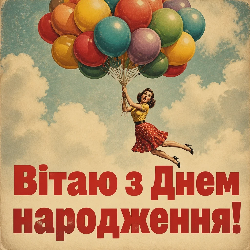 открытка з днем народження