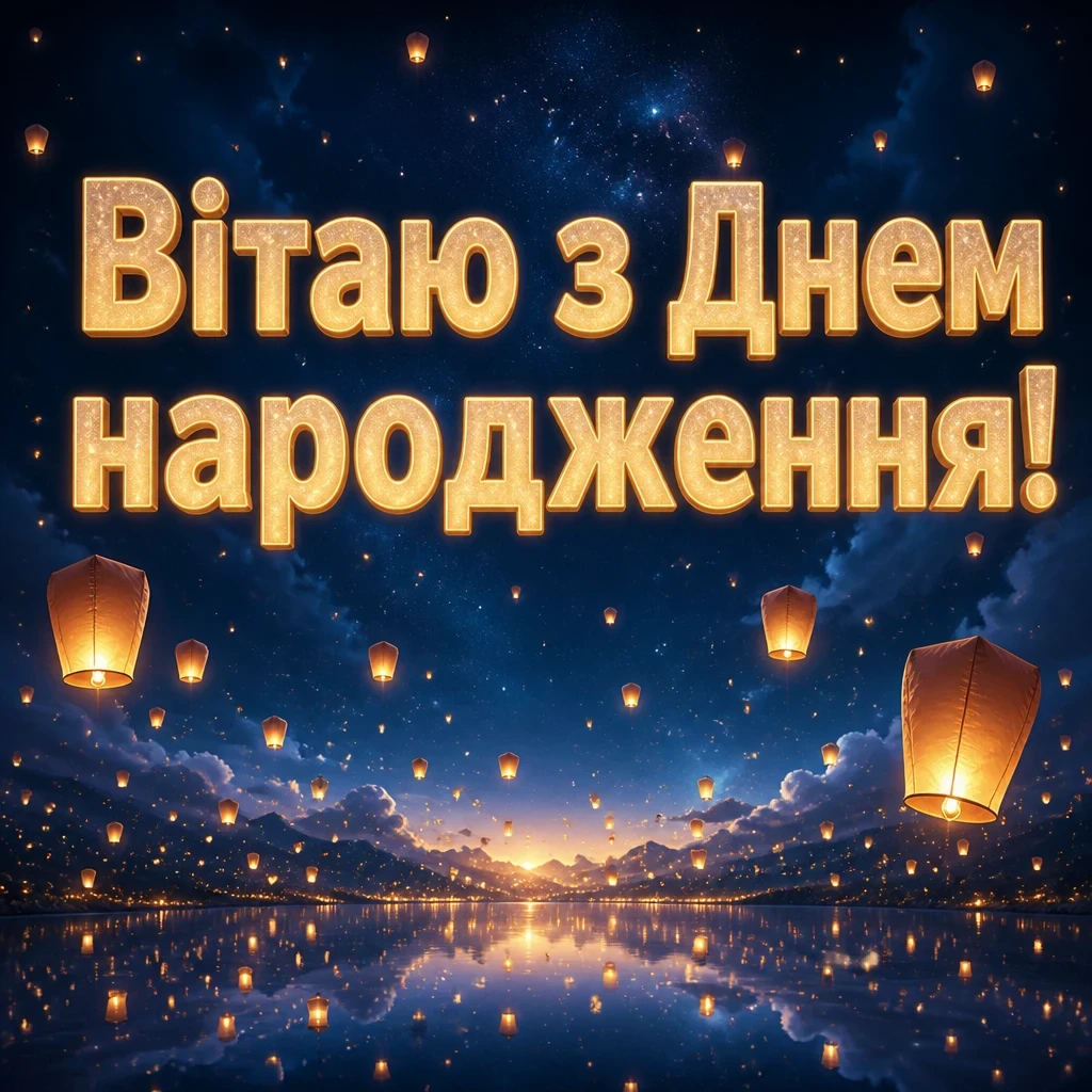 открытка з днем народження