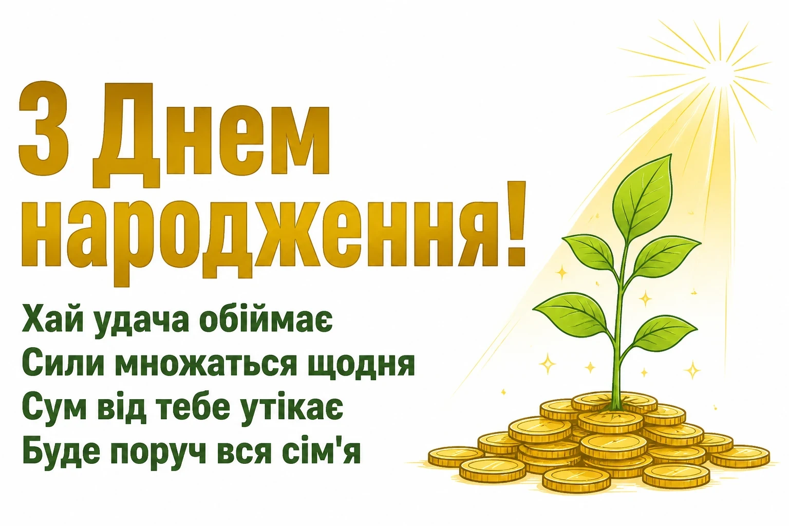 открытка з днем народження