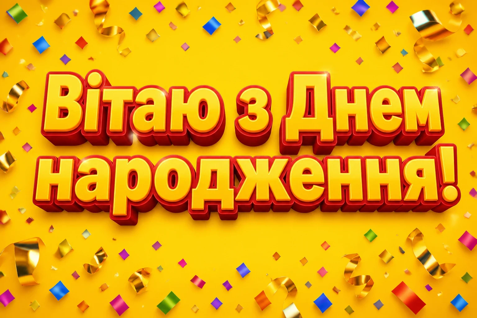 открытка з днем народження