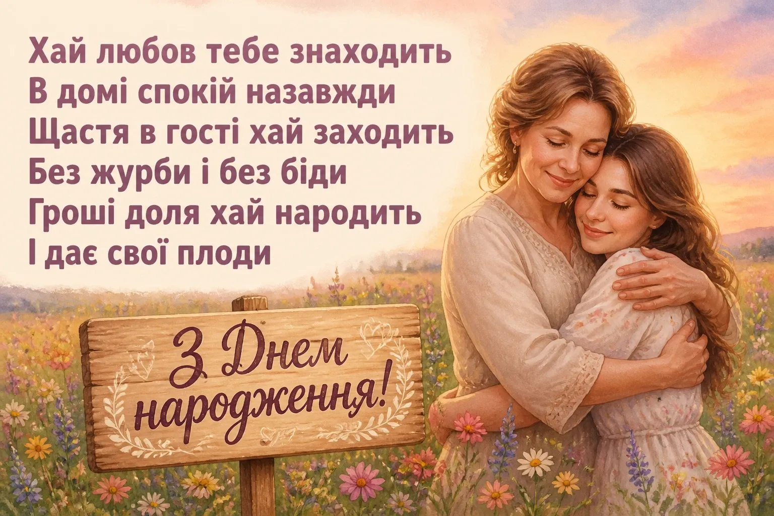 открытка з днем народження