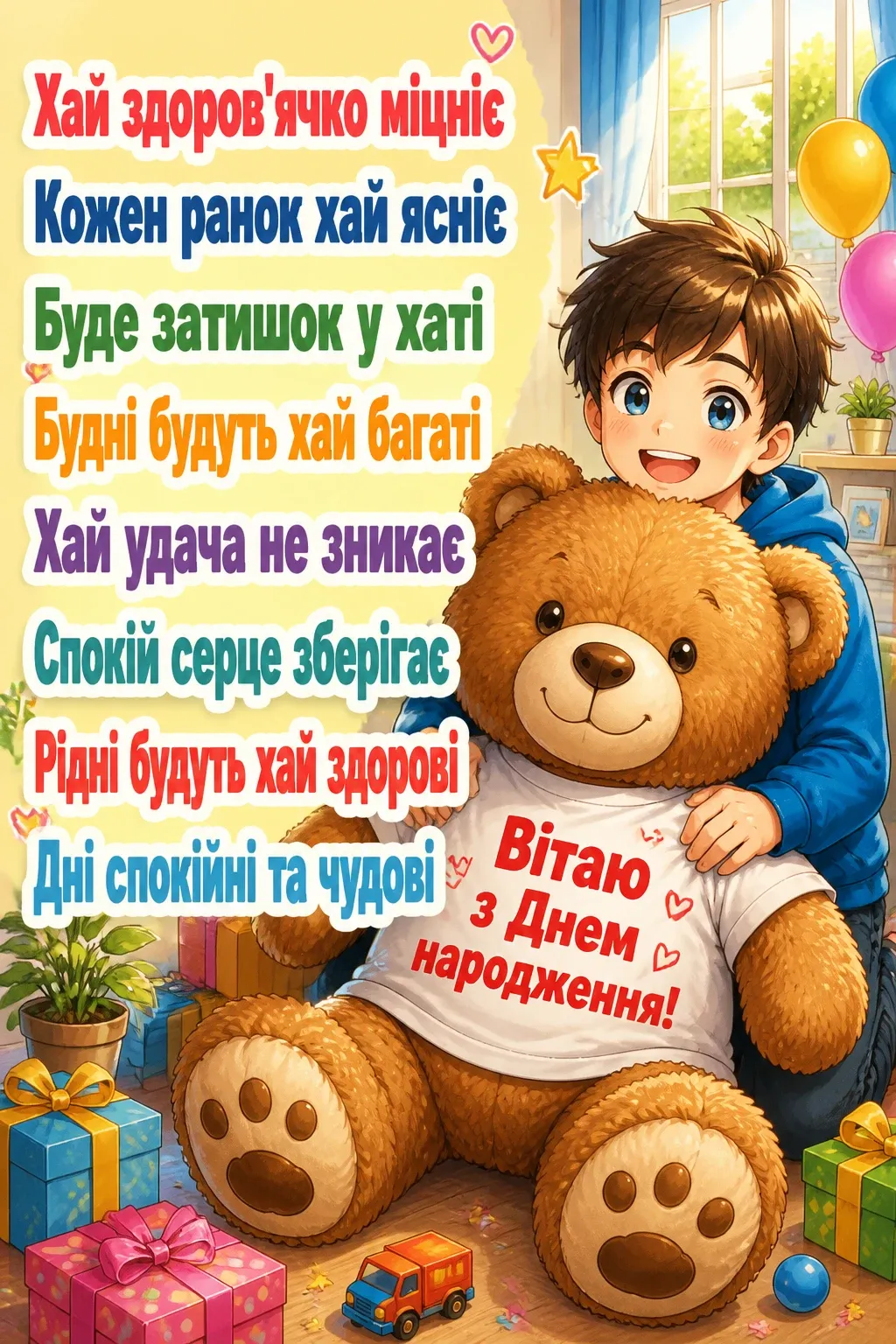 открытка з днем народження
