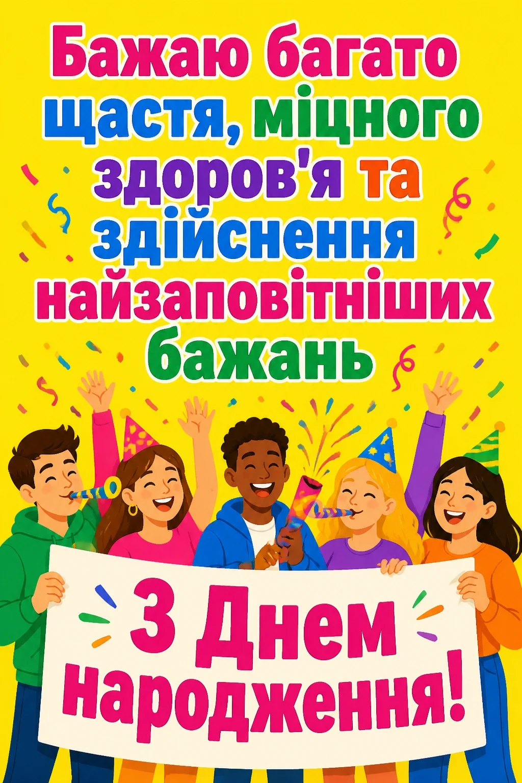 открытка з днем народження