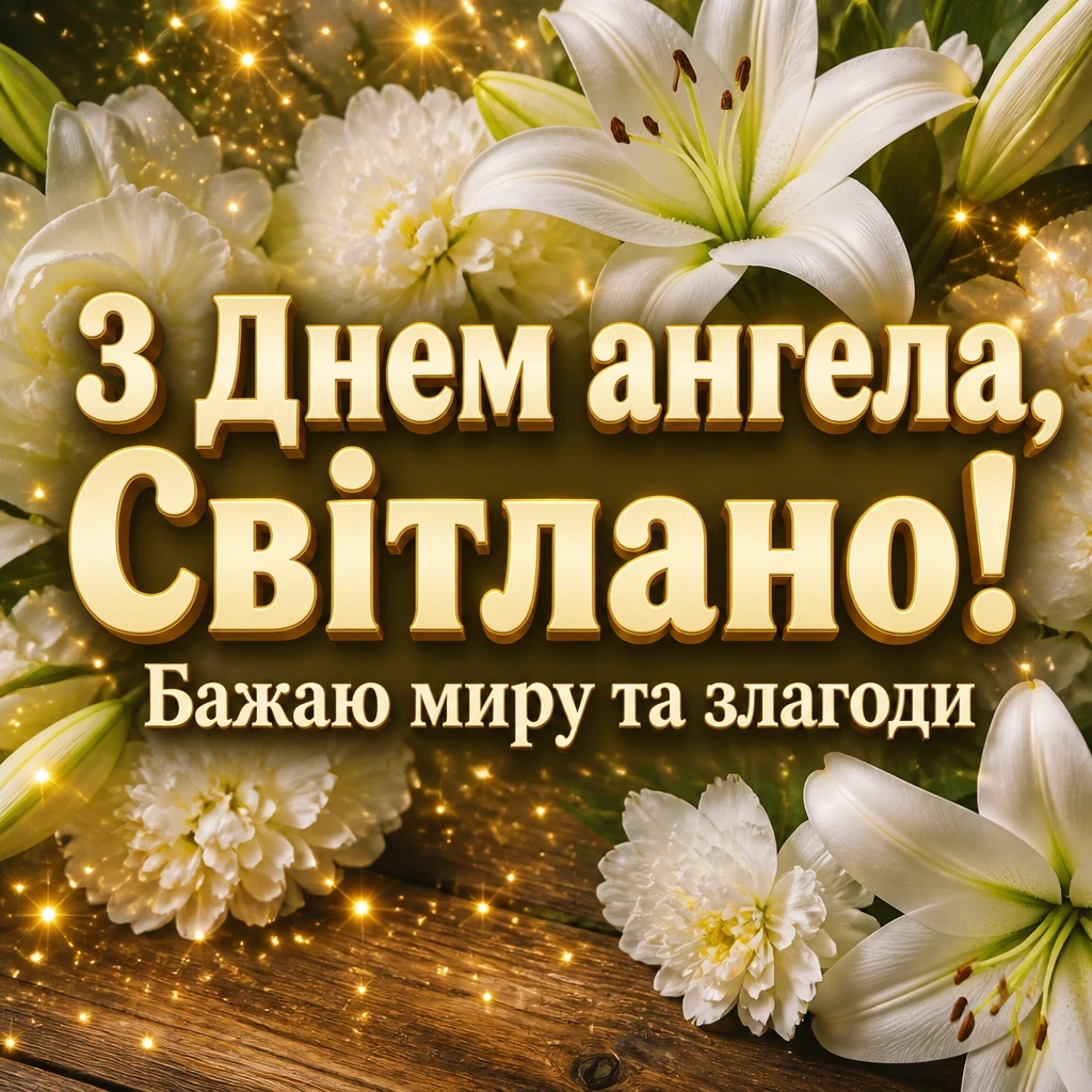 з днем ангела світлана