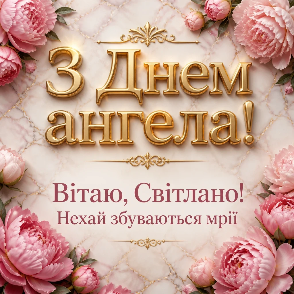 з днем ангела світлана