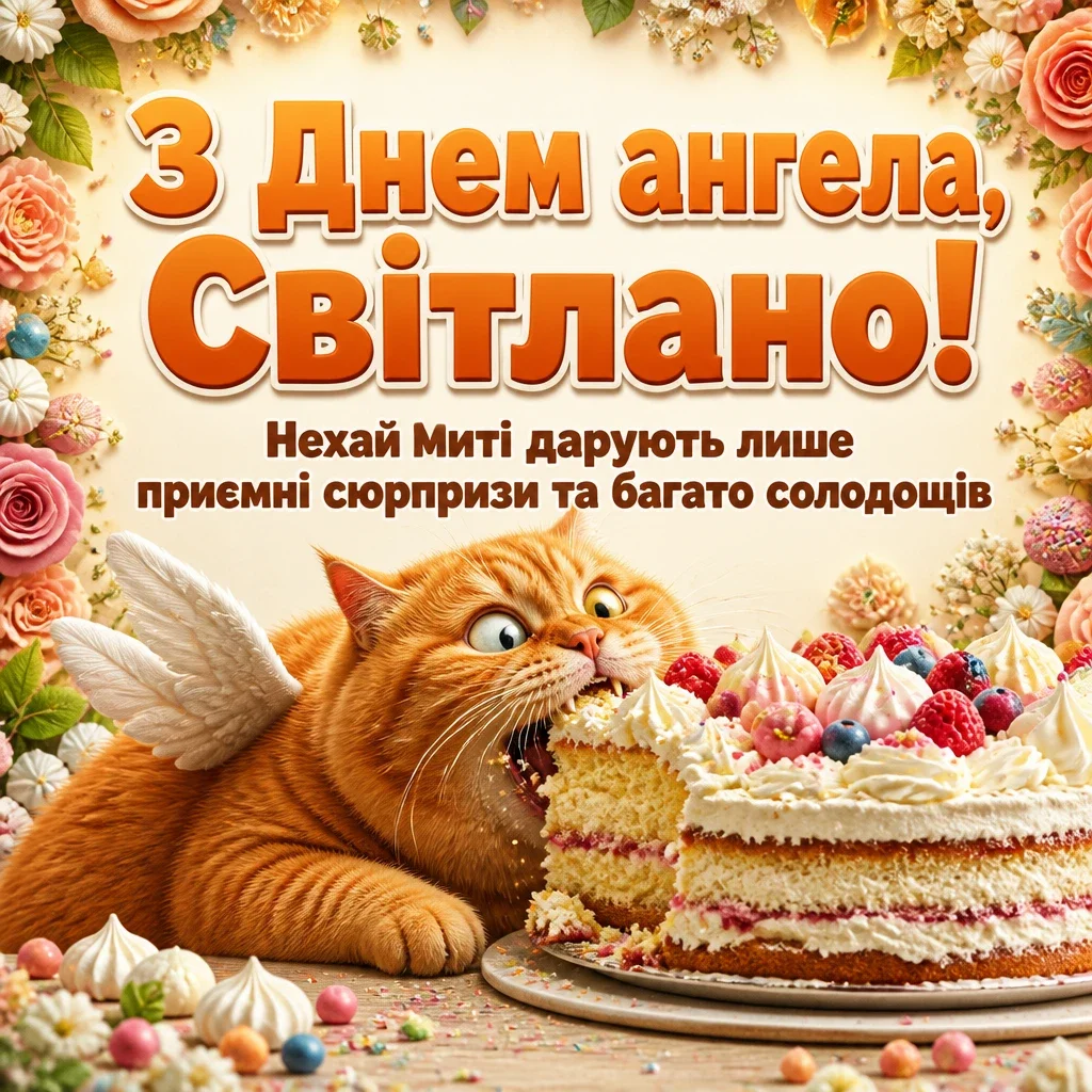 з днем ангела світлана