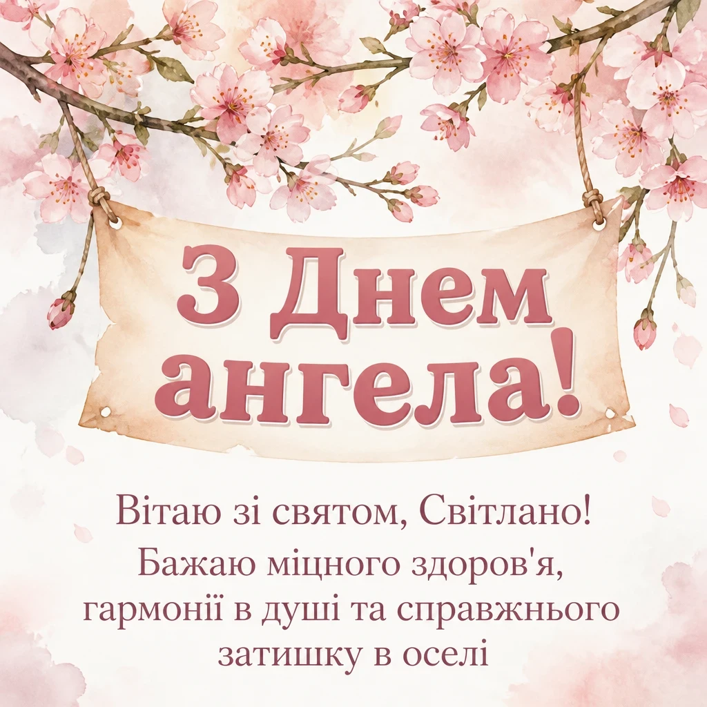 з днем ангела світлана