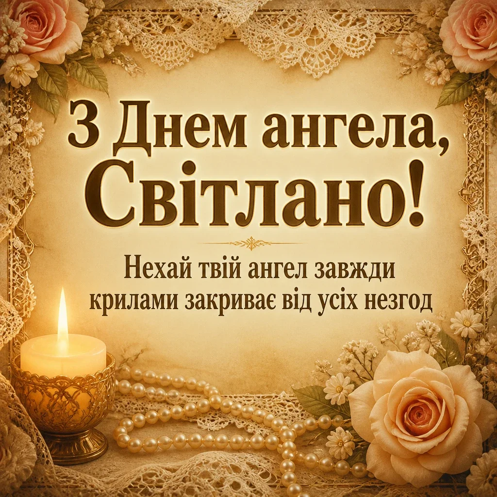 з днем ангела світлана