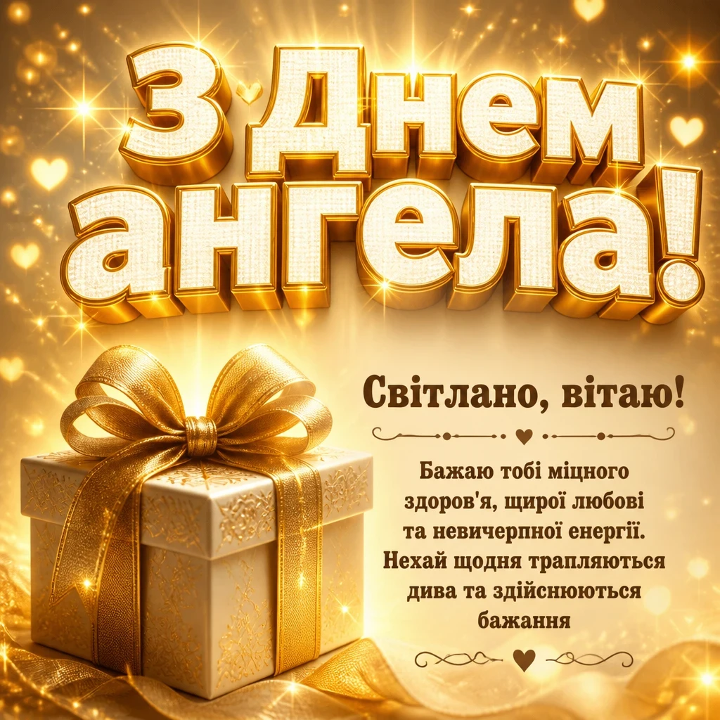 з днем ангела світлана