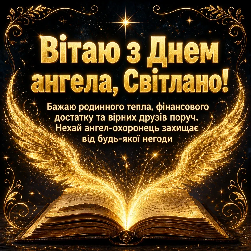 з днем ангела світлана