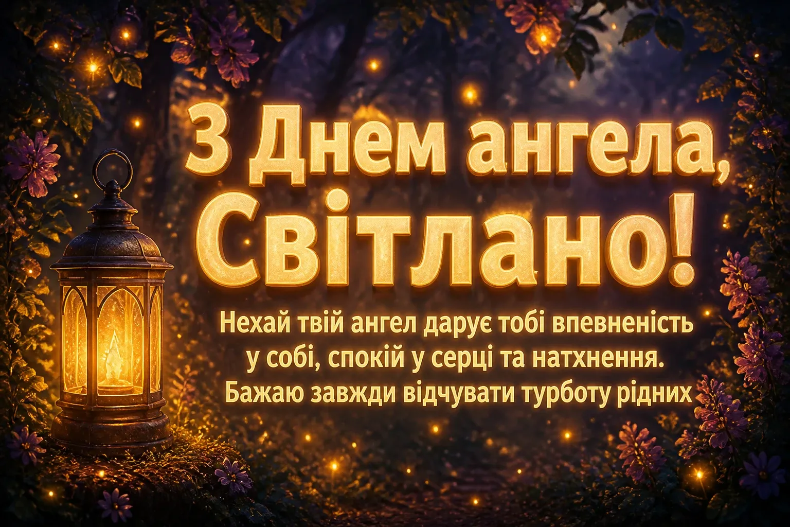 з днем ангела світлана