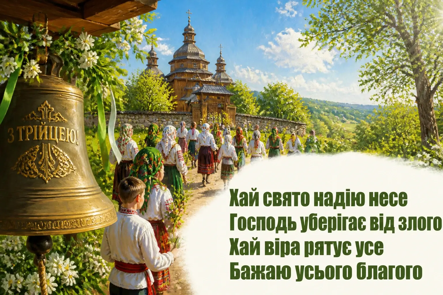 привітання з трійцею