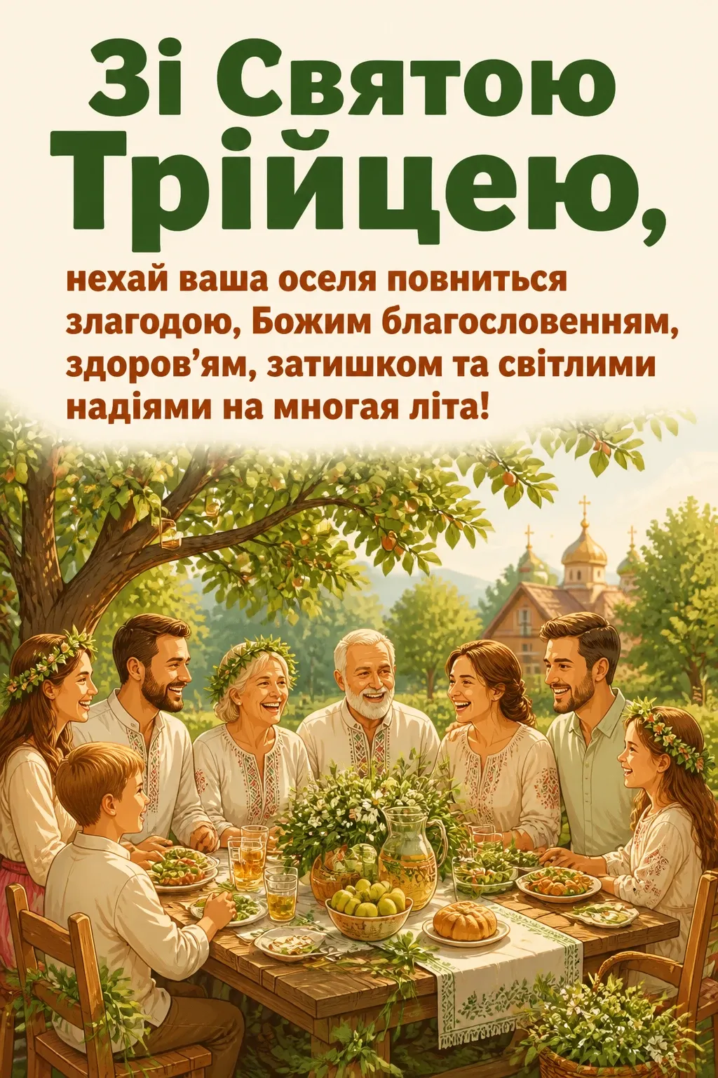 привітання з трійцею