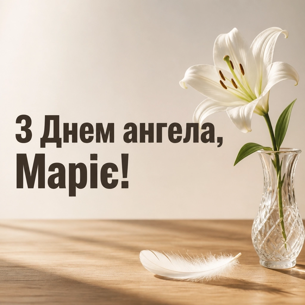 з днем ангела марії