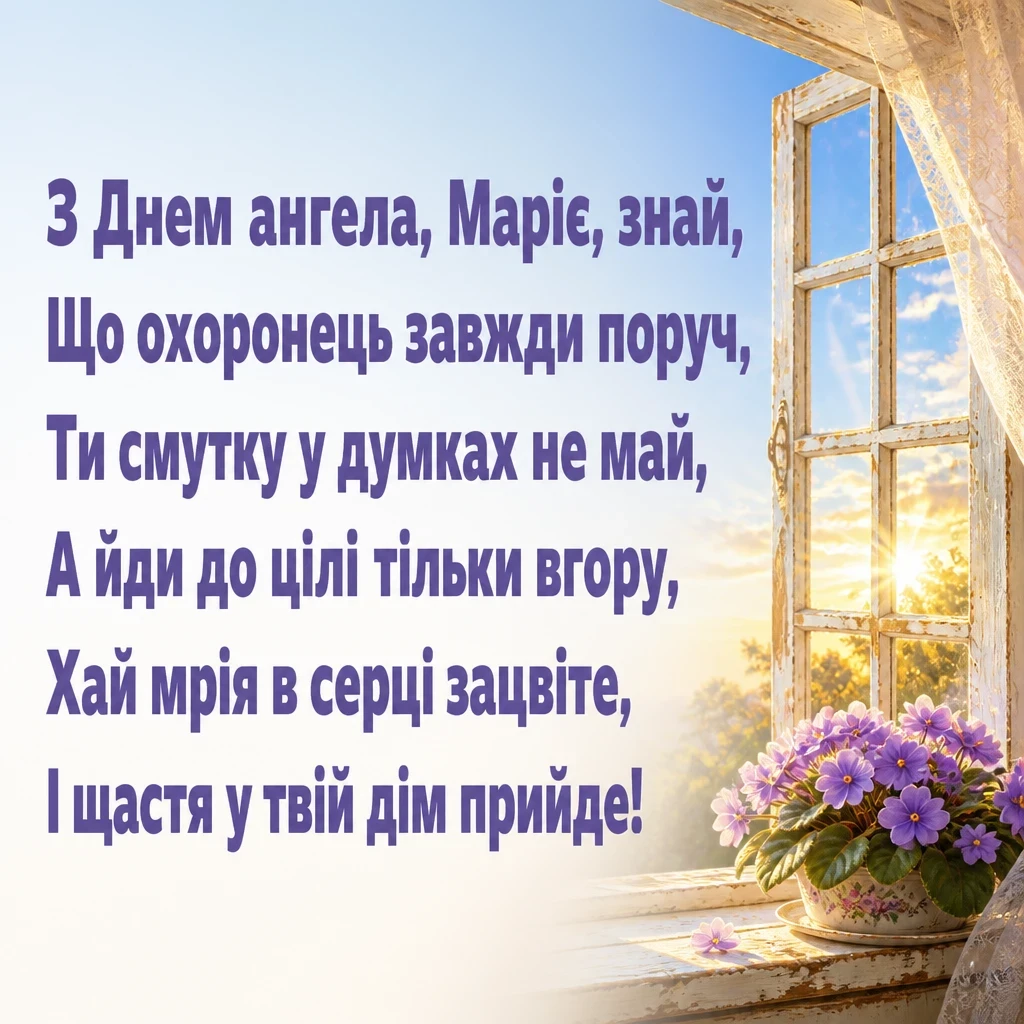 з днем ангела марії