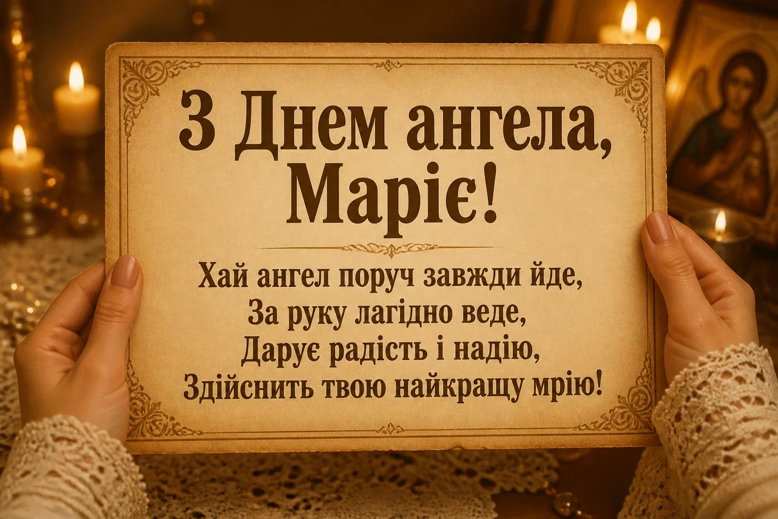 з днем ангела марії