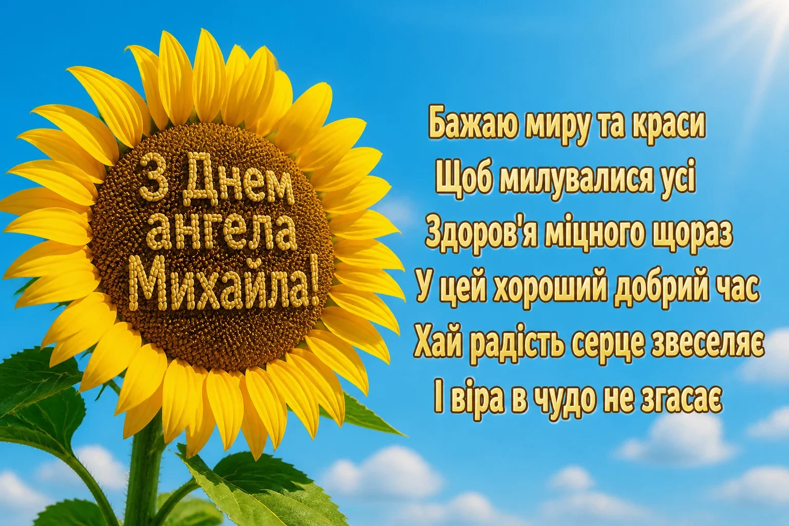 з днем ангела михайла