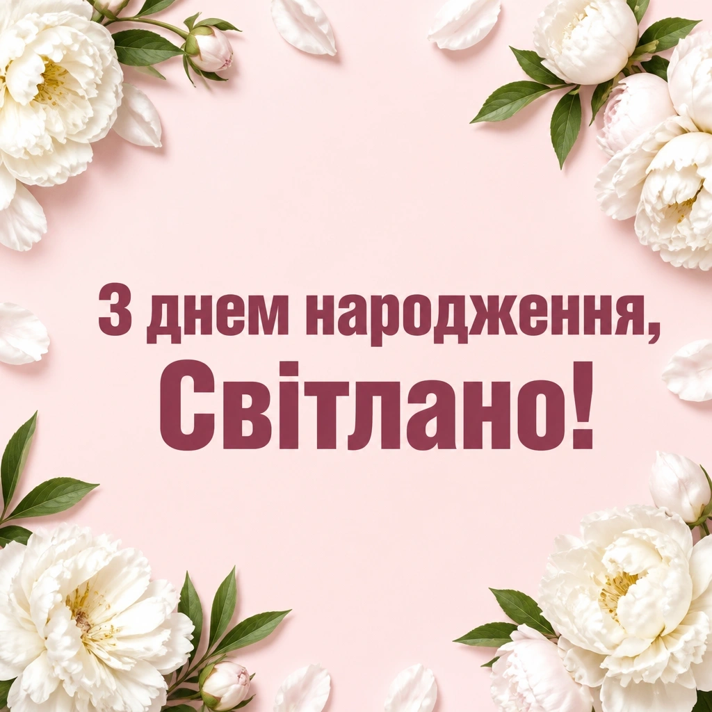 з днем народження світлана