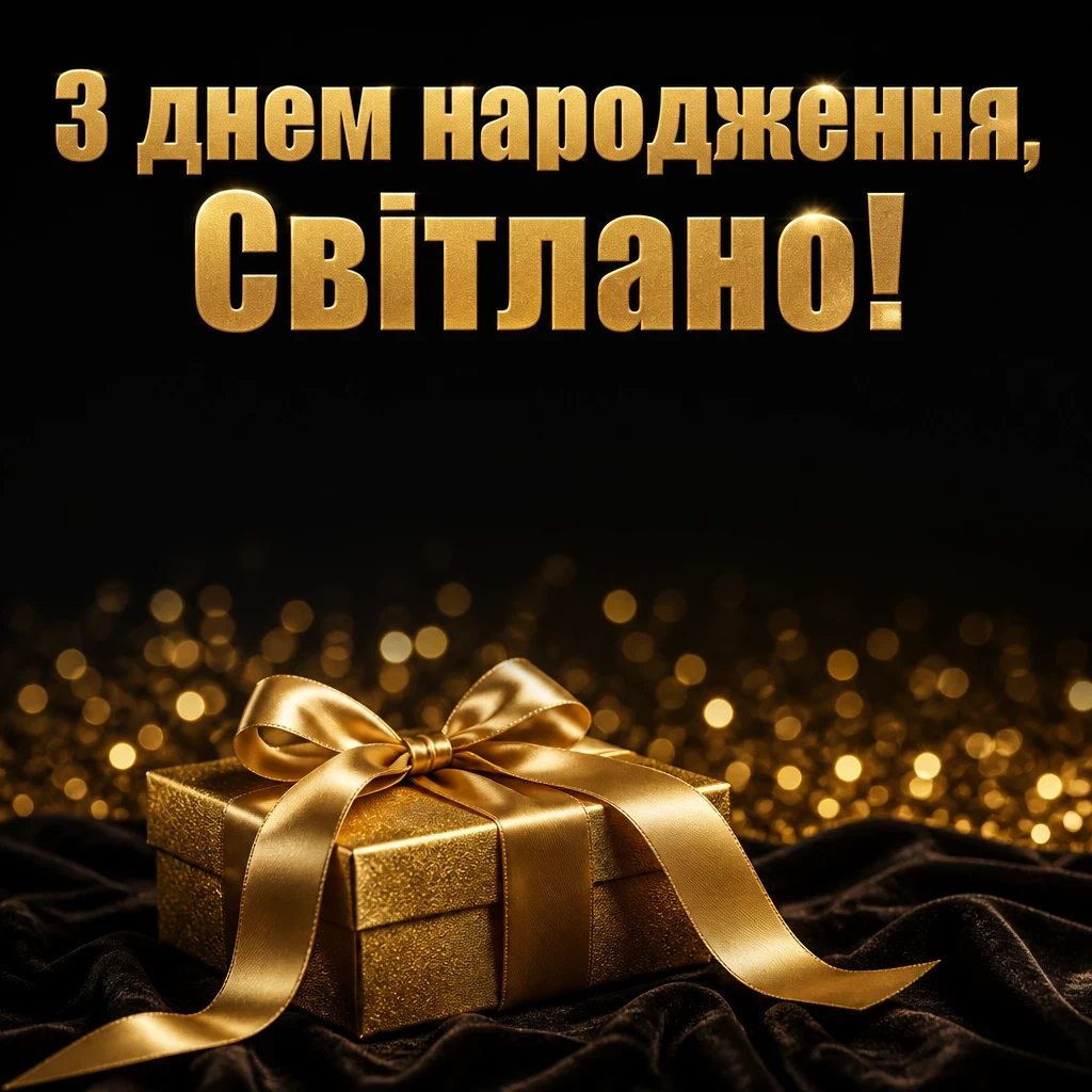з днем народження світлана