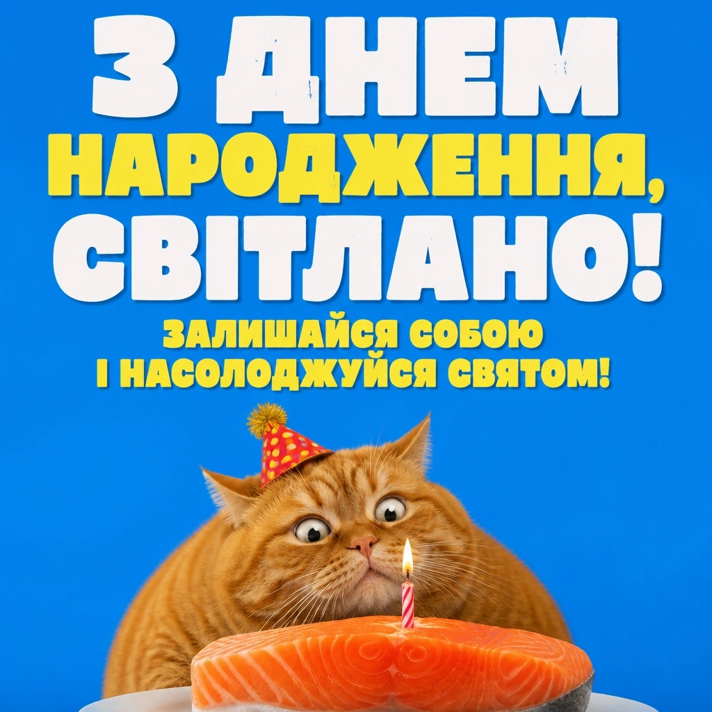 з днем народження світлана
