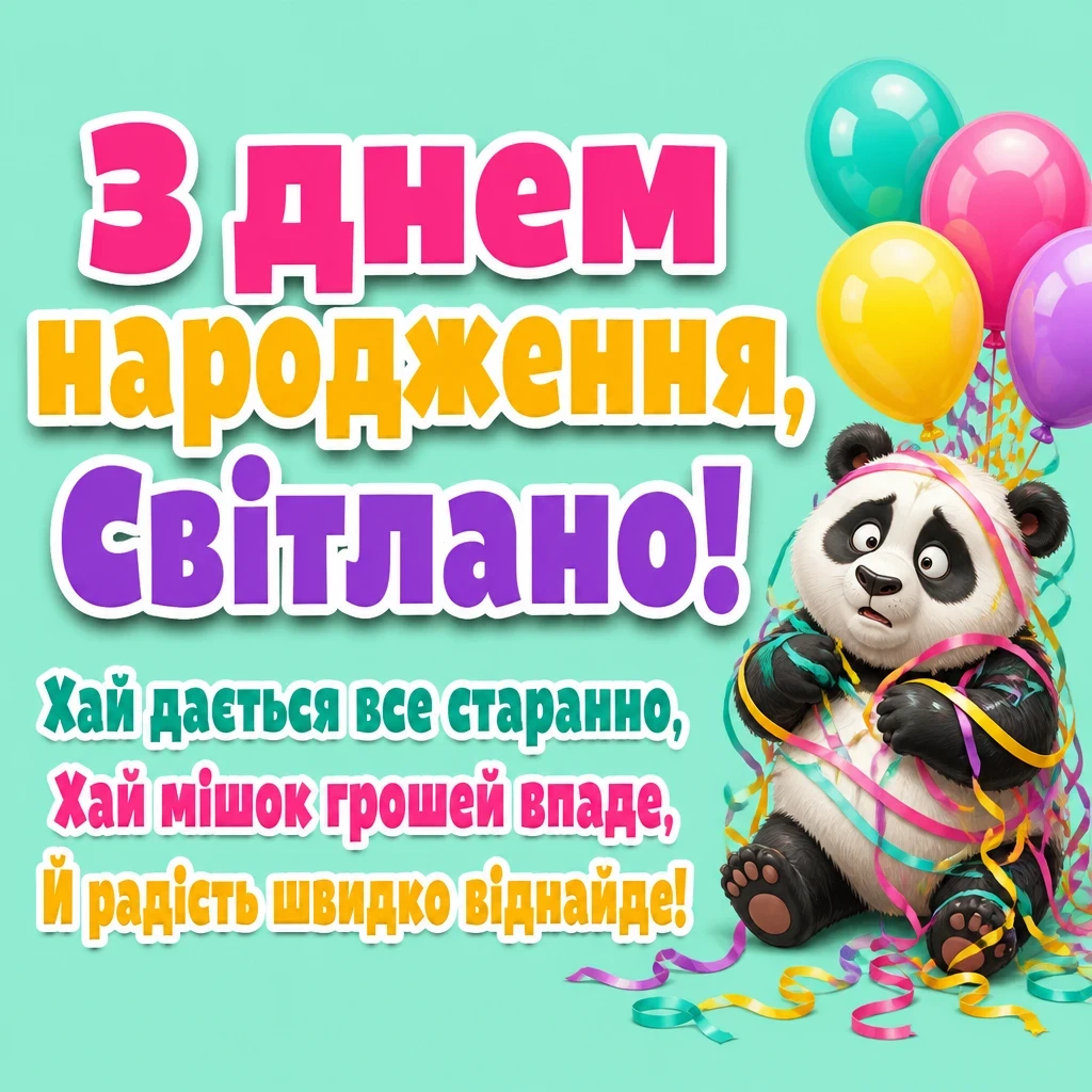 з днем народження світлана