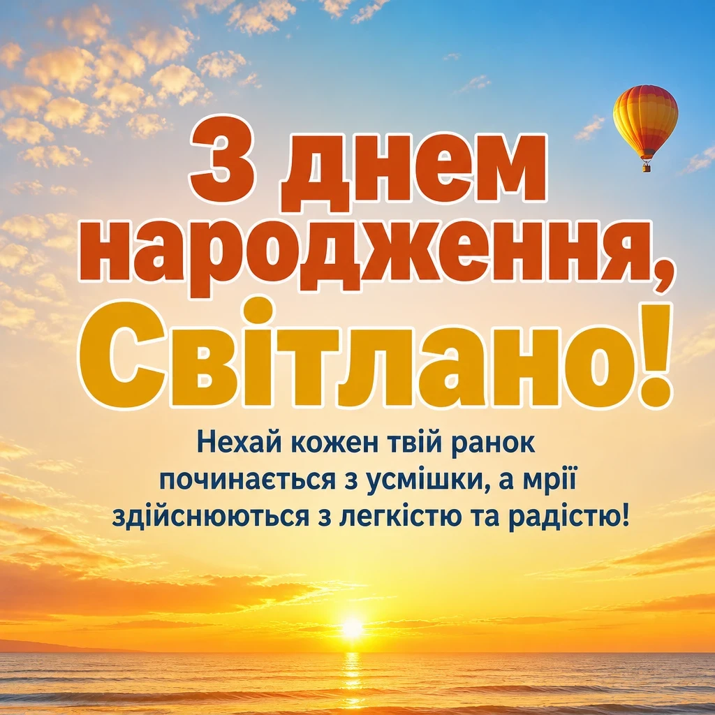 з днем народження світлана