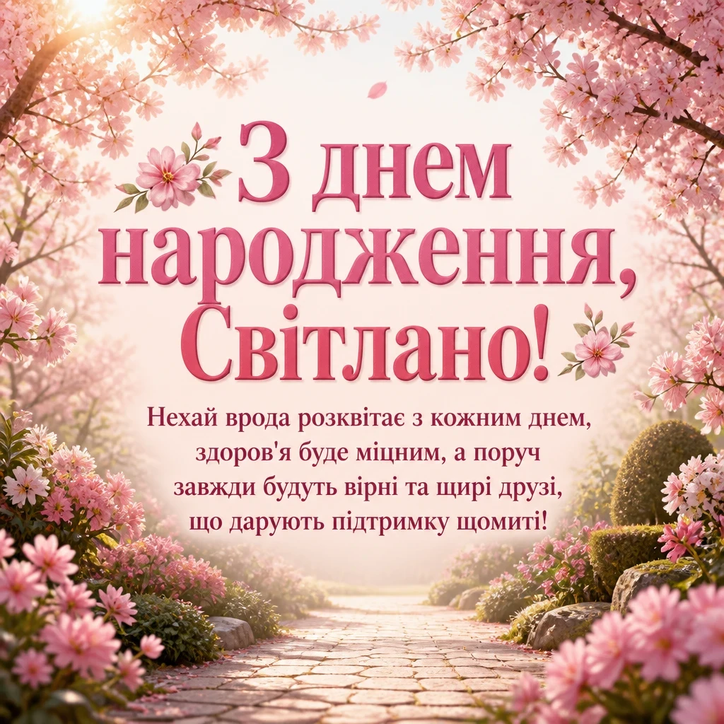 з днем народження світлана