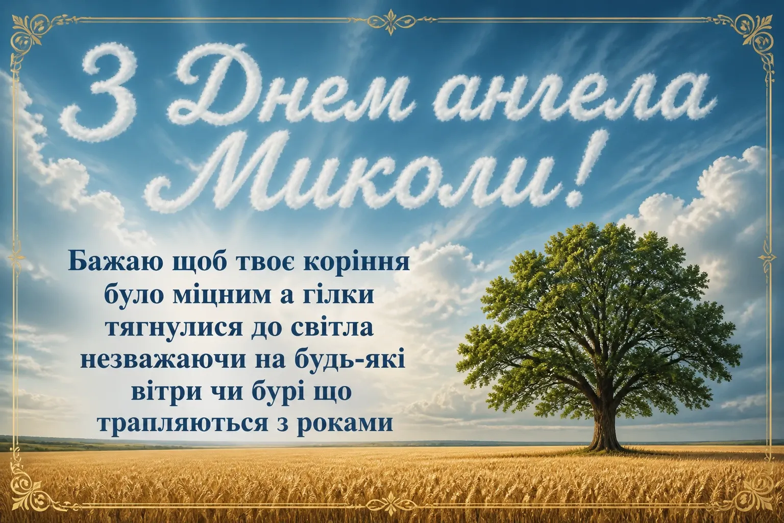 з днем ангела миколи