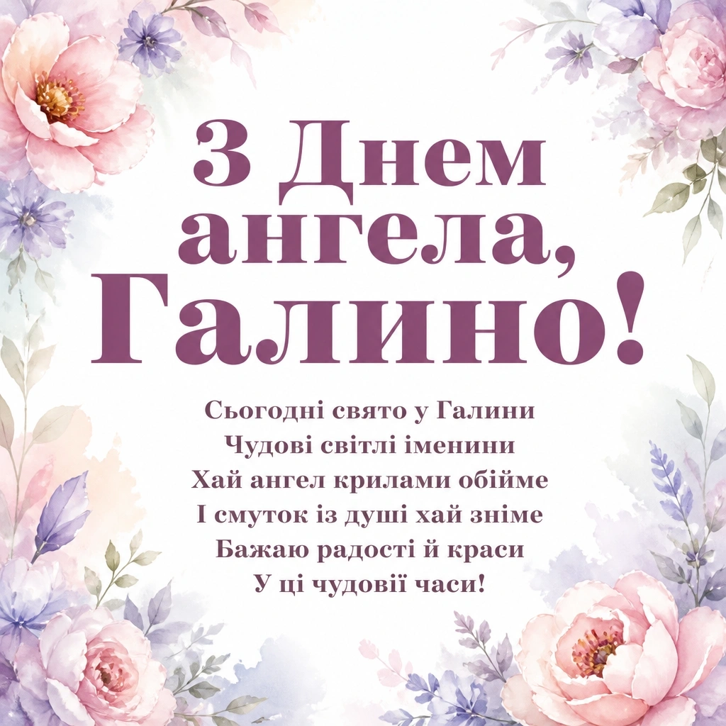 день ангела галини