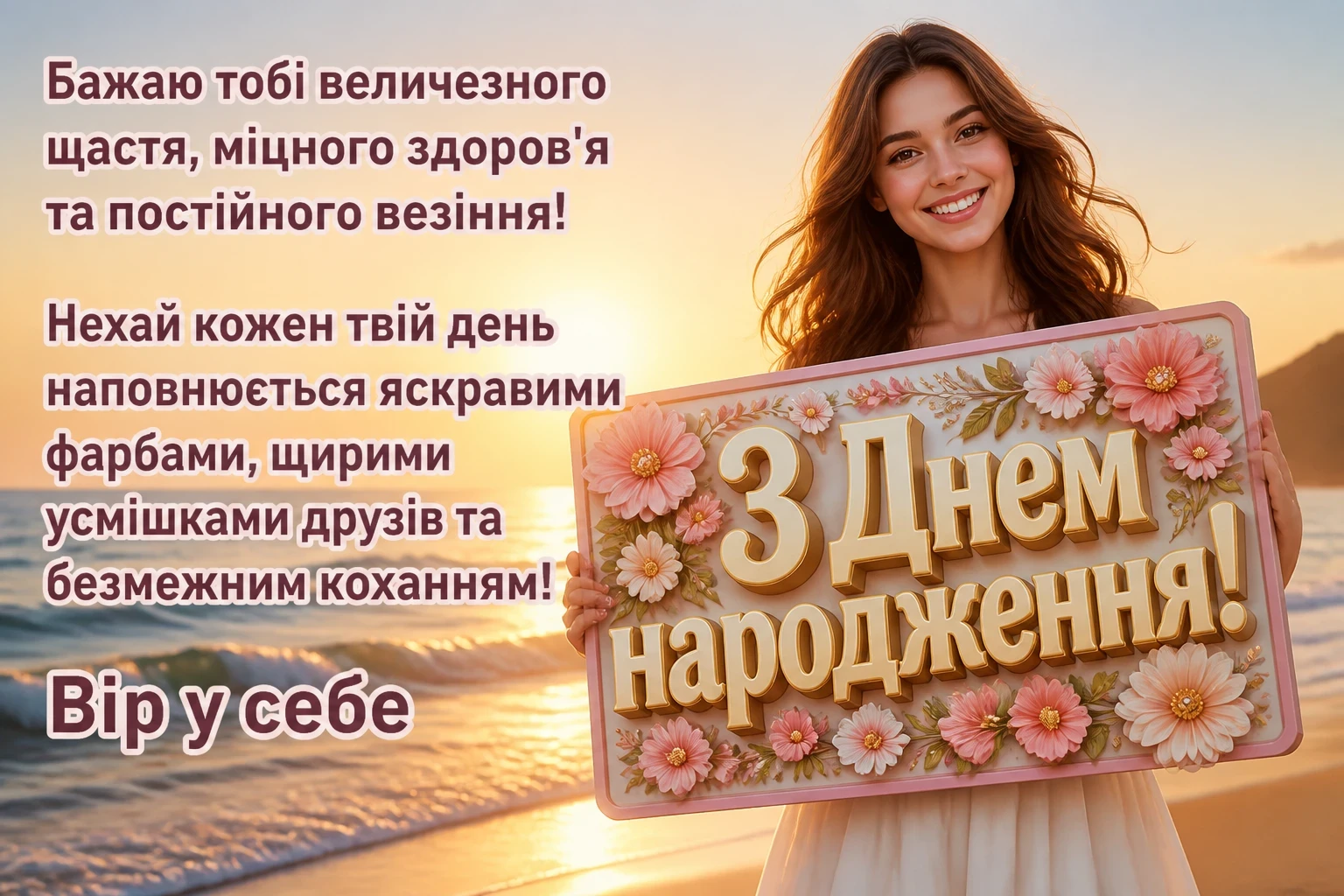 оригінальне привітання з днем народження дівчині