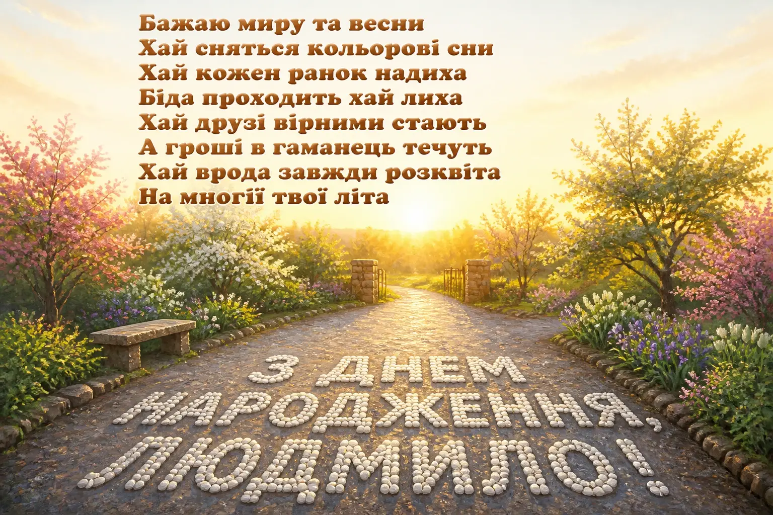 з днем народження людмила з днем народження людмила