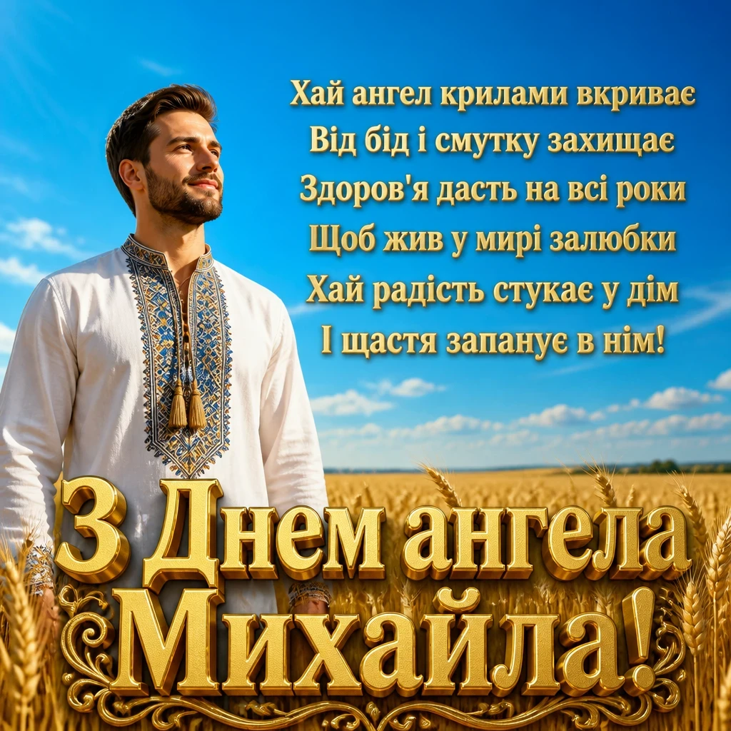 привітання з днем ангела михайла привітання з днем ангела михайла
