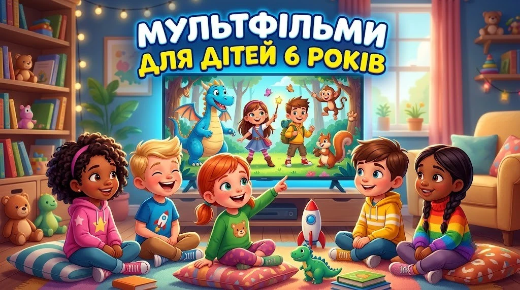 Топ мультфільмів для дітей 6 років