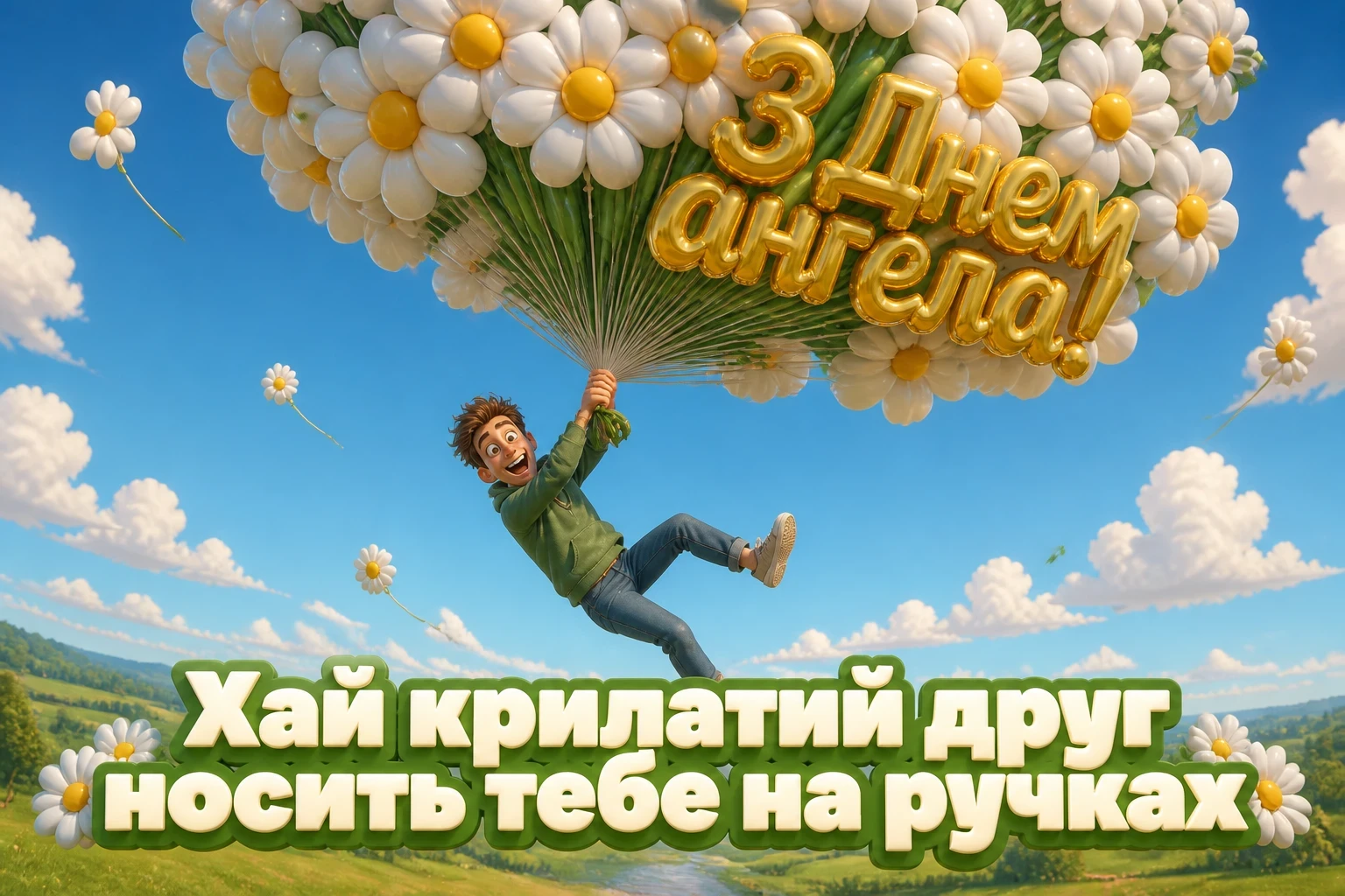 з днем ангела квіти