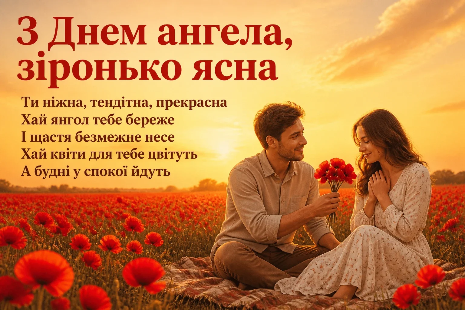 з днем ангела квіти