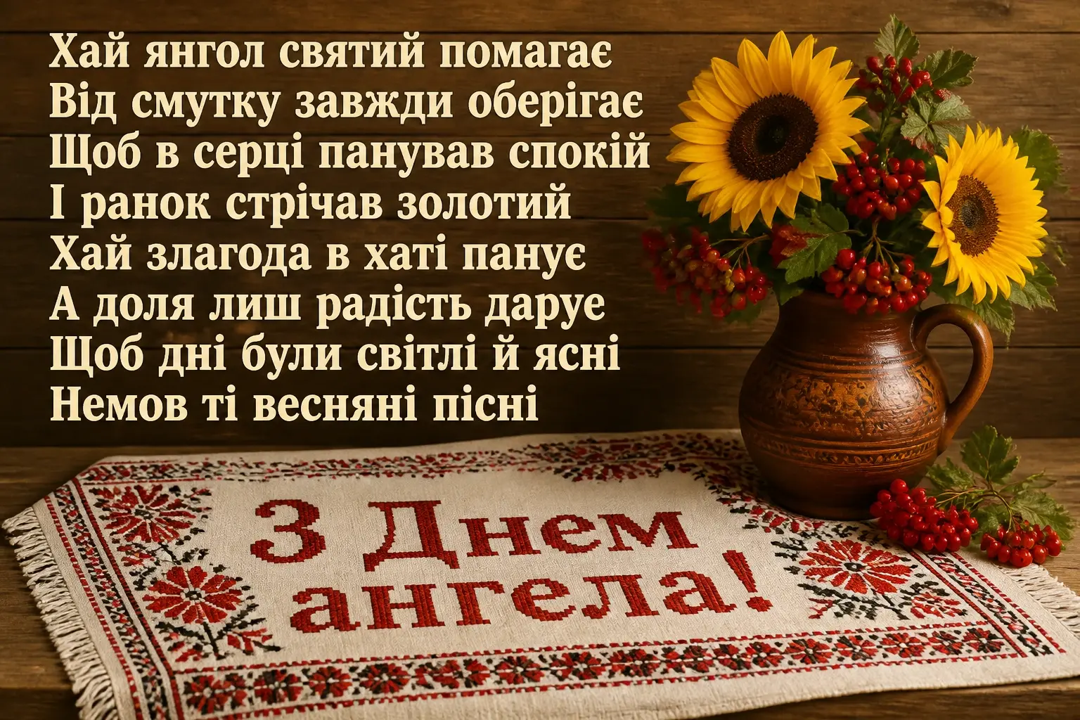 з днем ангела квіти