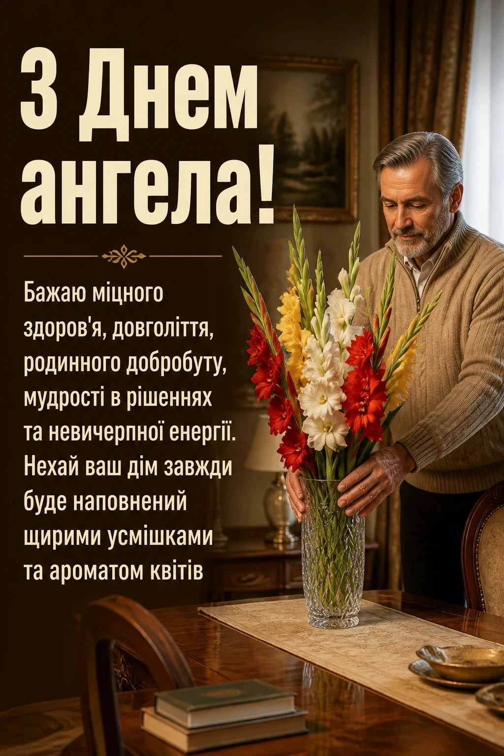 з днем ангела квіти