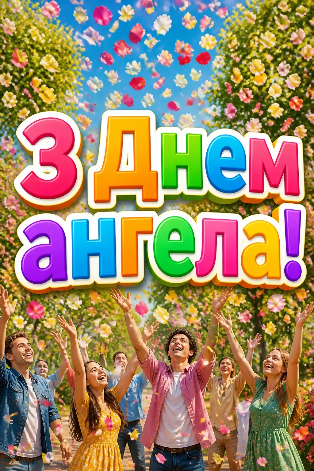 з днем ангела квіти