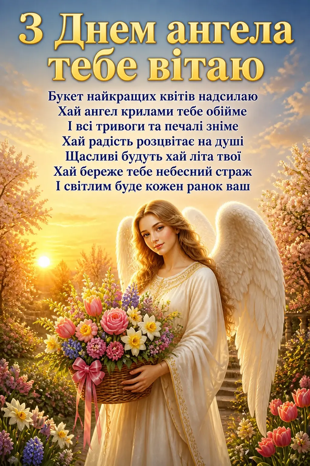 з днем ангела квіти