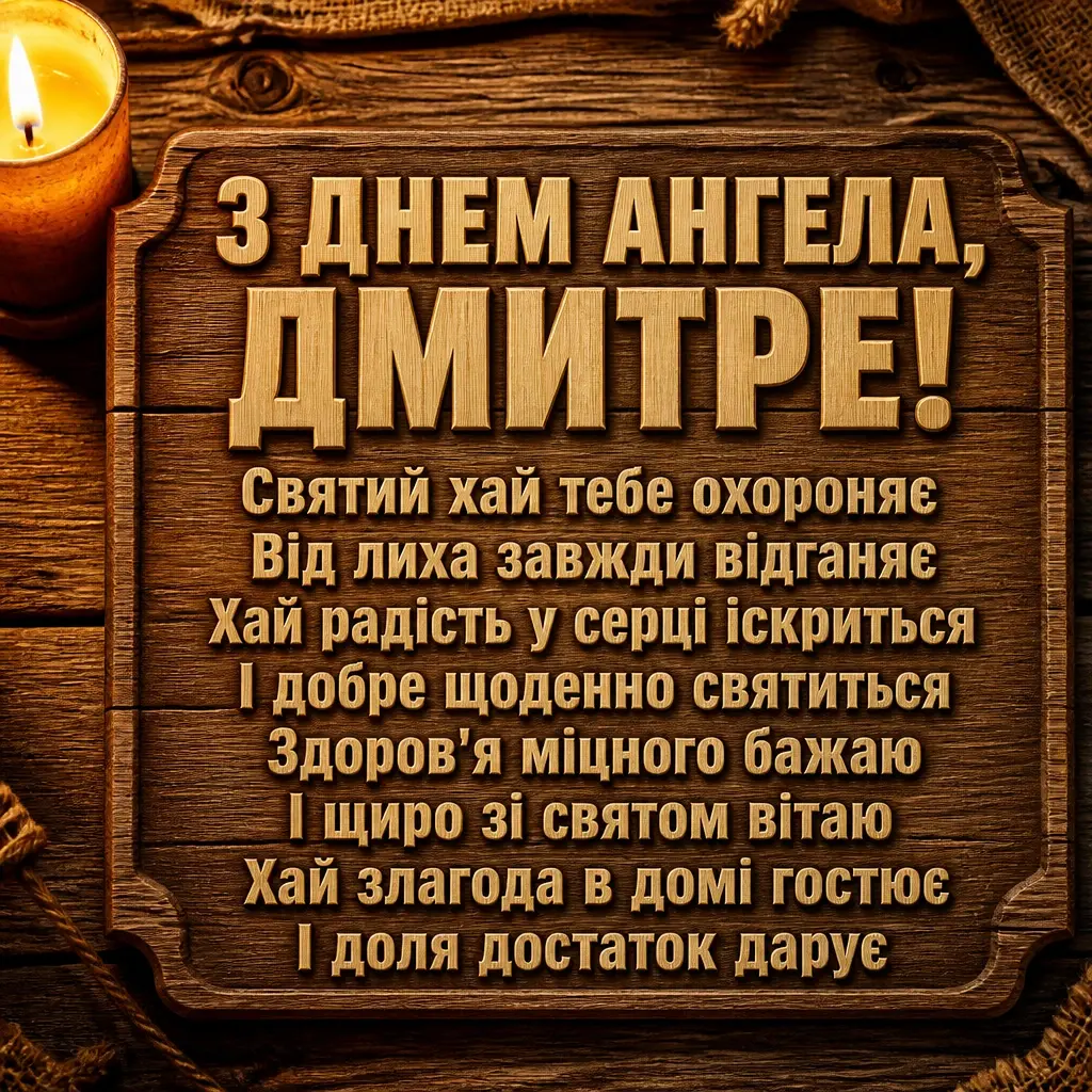з днем ангела дмитра