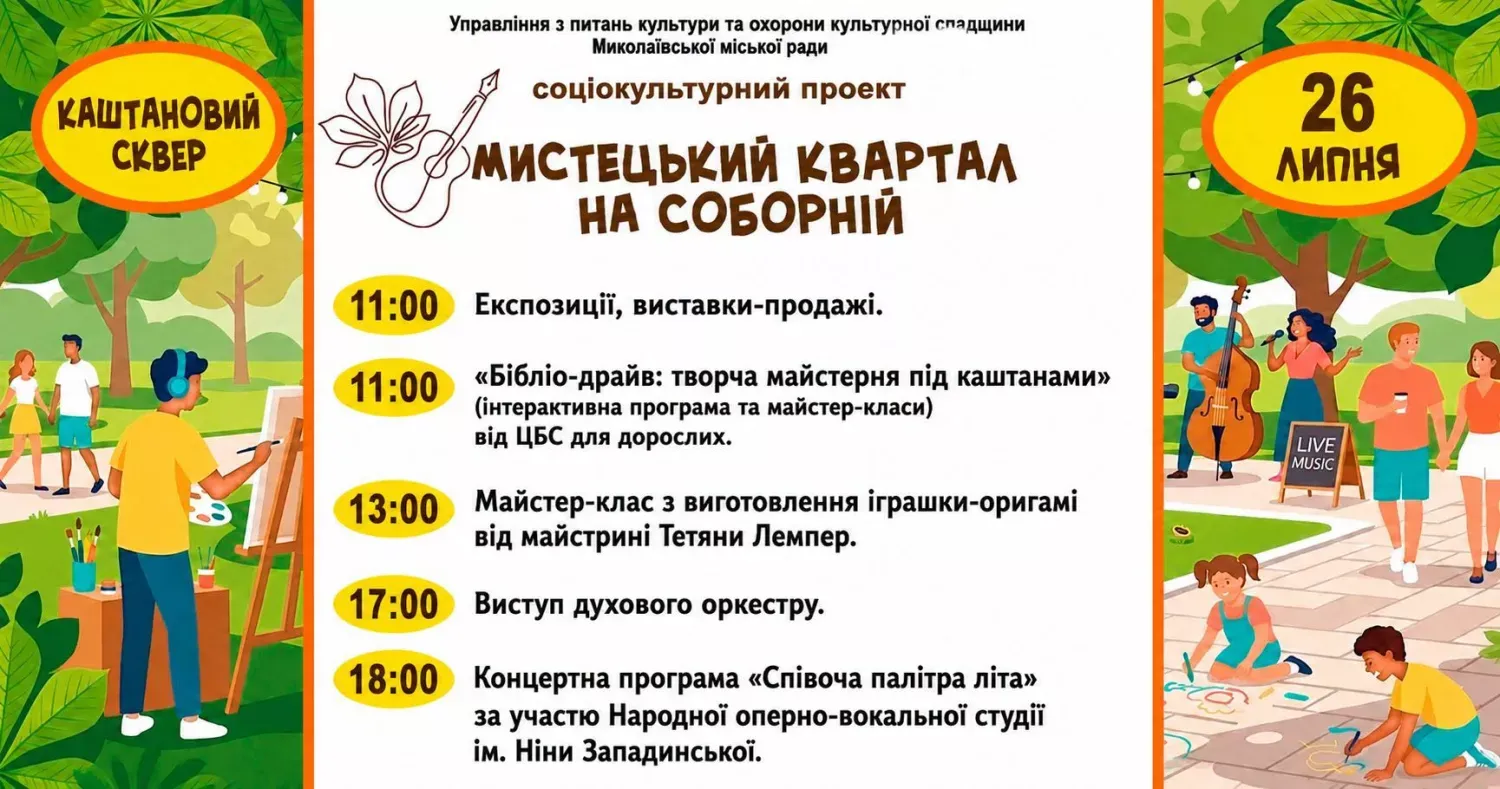 Миколаївці готуються до насичених вихідних: від зоряного неба до танців на набережній